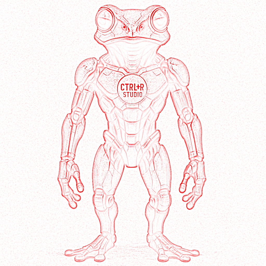 The Coquí — anatomy redline reference